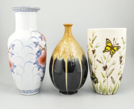 Large quantity of decorative ornamental vases, pottery, glassware, mantel clock etc.