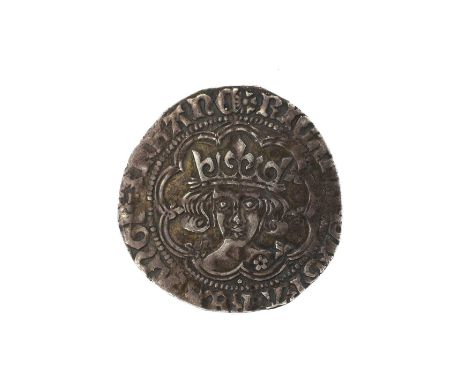 ♦Richard III (1483-85), Silver Groat, London Mint, obv. &amp; rev. mm halved sun &amp; rose (type 2); obv. ‘RICARD DI GRA REX