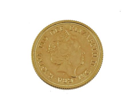 ♦Elizabeth II, Sovereign 2017, with 200 privy mark (200 above quartered shield) to left of date commemorating the 200th anniv