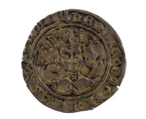 ♦Henry VI, First Reign (1422-61) Silver Groat, cross pellet issue (1454-61), London Mint; obv. ‘HENRIC DI GRA REX ANGL Z FRAN