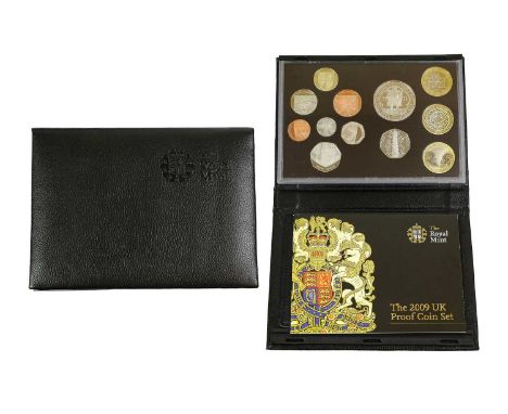 ♦The 2009 UK Proof Coin Set, 12 coins from £5 to 1p, including a 'Kew Gardens' 50p 2009, '250th Anniversary of the foundation