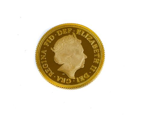 ♦Elizabeth II, Proof Sovereign 2015, Queen’s portrait by Jody Clark, some light peripheral toning o/wise FDC.