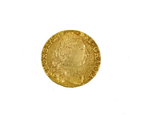 George III Guinea 1782, obv. fourth laureate head right, GEORGIVS III DEI GRATIA, rev. crowned shield of arms, diameter 24.1m