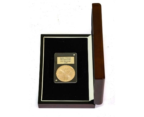 Gibraltar, Elizabeth II Gold £5 2015, Battle of Britain 75th Anniversary, obv. Rank-Broadley portrait of the Queen, rev. PER 
