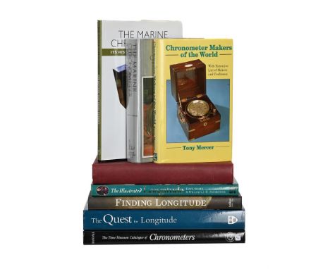 Ɵ&nbspHOROLOGICAL REFERENCE BOOKS ON MARINE CHRONOMETERS AND LONGITUDEEIGHT VOLUMES:Gould, Rupert T. THE MARINE CHRONOMETER, 