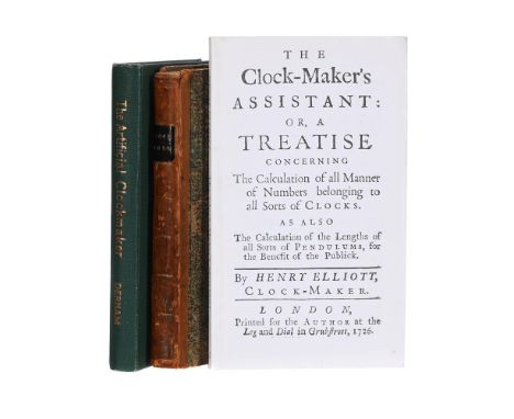 Ɵ&nbspDERHAM, WILLIAMTHE ARTIFICIAL CLOCK-MAKER. A TREATISE OF WATCH, AND CLOCK-WORKPrinted for James, John and Paul Knapton,