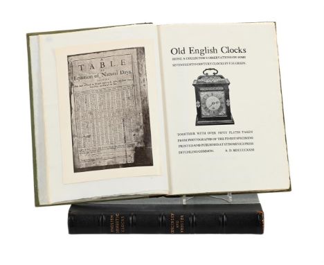 Ɵ&nbspGREEN, F.H.OLD ENGLISH CLOCKS, BEING A COLLECTOR'S OBSERVATIONS ON SOME SEVENTEENTH CENTURY CLOCKSFirst and only limite