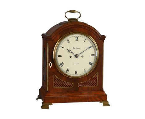 †&nbspA REGENCY BRASS MOUNTED MAHOGANY TABLE/BRACKET CLOCKTHE DIAL INSCRIBED FOR GEORGE LEFEVRE, WISBECH, CIRCA 1825The five 