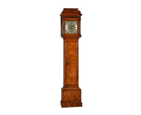 †&nbspA VERY FINE GEORGE I BURR WALNUT EIGHT-DAY LONGCASE CLOCKGEORGE GRAHAM, LONDON, NO. 662 CIRCA 1725The five latched knop