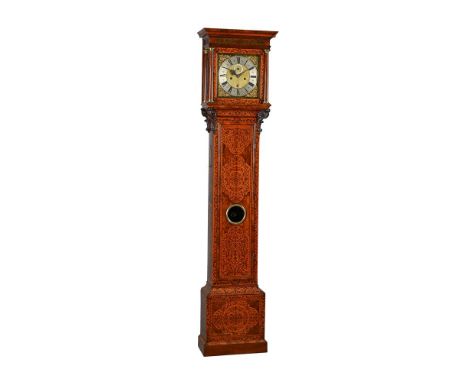 A VERY FINE WILLIAM III WALNUT AND ARABESQUE MARQUETRY QUARTER-REPEATING MONTH-GOING LONGCASE CLOCK THOMAS WHITE, LONDON, THE