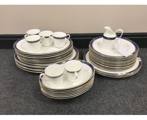 A Royal Doulton tea and dinner service - Regalia pattern. (142)