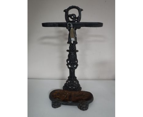 A cast iron stick stand 