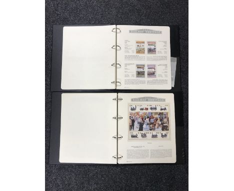 Two albums of stamps and first day covers - Railway Heritage.  (2)  