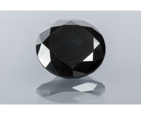 UNMOUNTED ROUND BLACK DIAMOND
approximately 17 carats, note: VAT on full hammer price must be paid by the buyer on this item