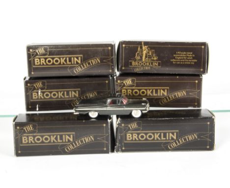 Boxed Brooklin White Metal Models, A group of  seven 1:43 scale vintage American private vehicles, comprising BRK11A Continen