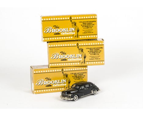 Boxed Brooklin White Metal Models, A group of four 1:43 scale vintage American private vehicles, comprising BRK79 Chrysler Im