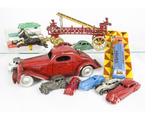 American Tinplate, Diecast & Other Toys, including large scale Wolverine tinplate Mystery Car, Cast Iron Horse-Drawn Fire Eng