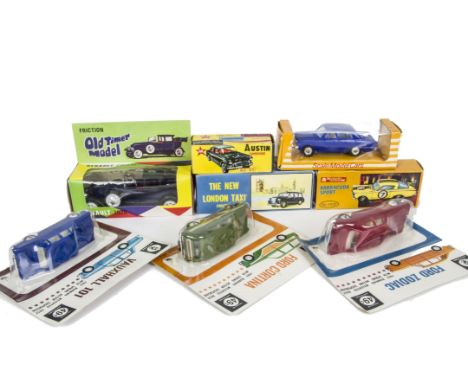 Hong Kong Plastic Cars, including Lucky Toys Barracuda Sport, Fleetwood Toys Ford Cortina, Vauxhall 101, Ford Zodiac, unbrand