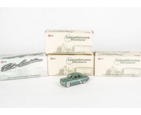 Boxed Lansdowne and Rob Eddie White Metal Models, A group five 1:43 scale vintage European private vehicles, comprising LD2 V