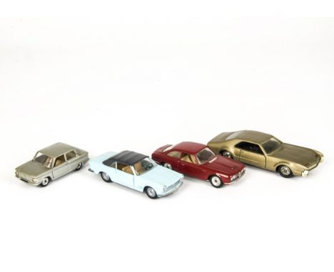 Solido Car Group, 133 Fiat 2300/S Cabriolet Ghia, 127 NSU Prinz IV, 125 Alfa Romeo 2600, 150 Oldsmobile Toronado, VG (4)