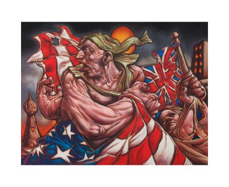 § PETER HOWSON O.B.E. (SCOTTISH B.1958) SPECIAL RELATIONS Signed, pastel(48cm x 61cm (18in x 24in))Footnote: Provenance: Pete