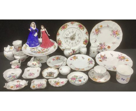 A Royal Doulton figure, The Gemstones Collection, January Garnet, HN4970, certificate, boxed; another, First Bloom HN3913; Ro