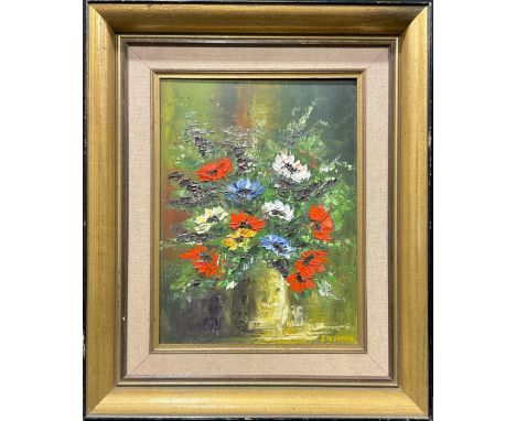Vandommele (20th century)Still Life, Flowers in a Vasesigned, oil on canvas, 39cm x 29cm