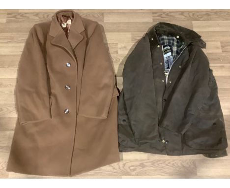 Vintage Fashion - Barbour wax jacket, size 42inch; Camel coat Meakers of Piccadilly (2)