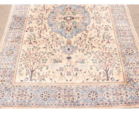 A Persian design Nain type wool rug or carpet, 369cm x 273cm