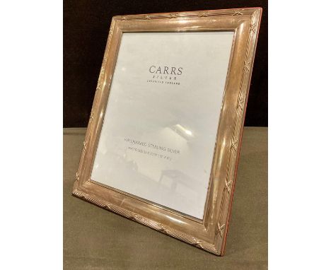 An Elizabeth II silver easel photograph frame, 32cm x 27cm, Carrs, Sheffield 2004