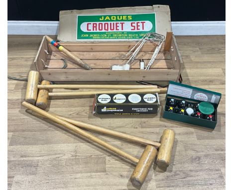 Sport - Croquet - a part-set, part Jaques; The Indoor Carpet Game, B&amp;A Bowls (2)