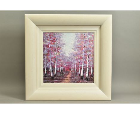 INAM (PAKISTAN CONTEMPORARY), 'SEASON OF LIGHT', a signed limited edition print depicting a silver birch landscape 143/195, w