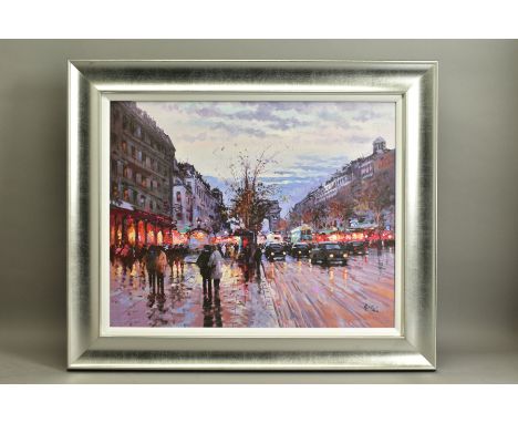 HENDERSON CISZ (BRAZIL 1960) 'ROMANCE IN PARIS', a signed limited edition print 155/195, depicting a Parisian scene, with cer