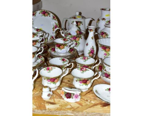 FORTY EIGHT PIECES OF ROYAL ALBERT 'OLD COUNTRY ROSES' TEA AND GIFTWARES, comprising tea pot, coffee pot in the Classic shape