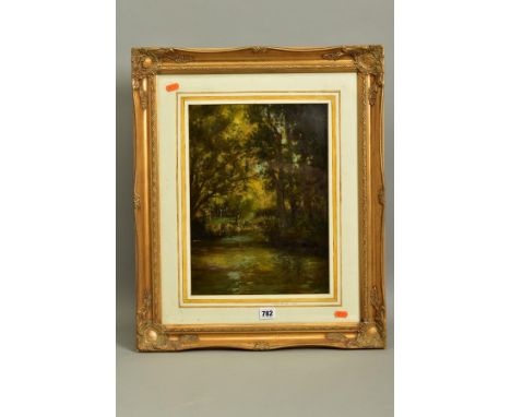 DIAZ (19TH CENTURY), a woodland river landscape in the style of Narcisse Virgile Diaz De La Pena (1807-1876), signed Diaz low
