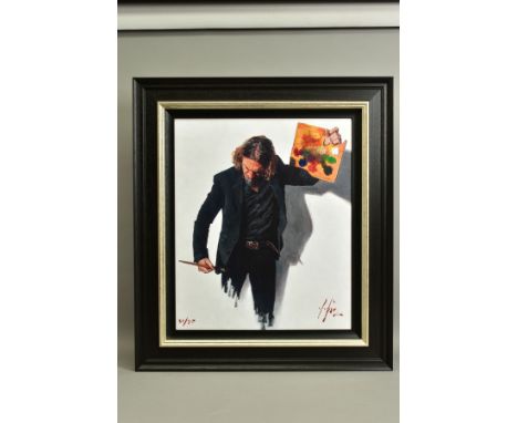 FABIAN PEREZ (ARGENTINA 1967) 'NEO-EMOTIONALISM THE NEW ERA', a signed limited edition self portrait print 35/95, with certif