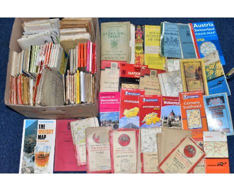 MAPS a collection of approximately 130 assorted maps from Ordnance Survey, Bartholomew, the AA and Michelin. (List available)