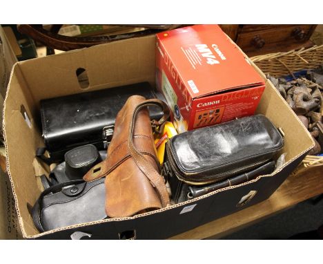 Various camera equipment.