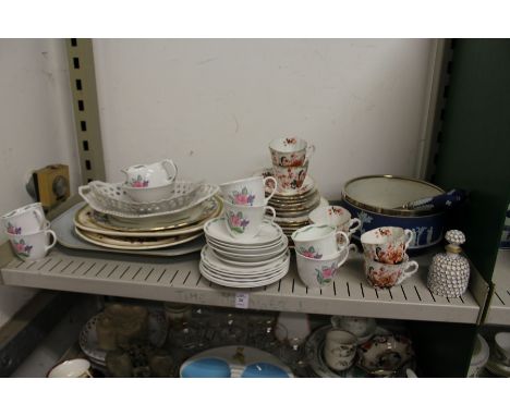 Susie Cooper part tea service, a Jasper ware salad bowl and servers etc.