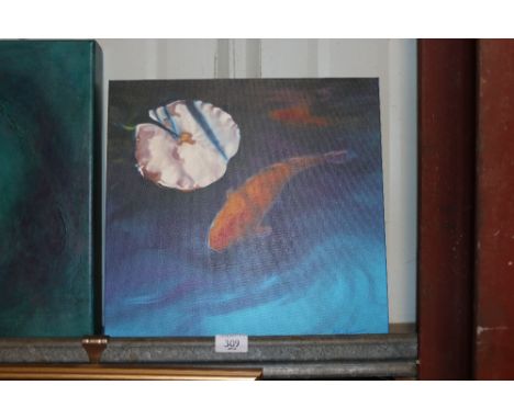 Rachael Lockwood current member of SWLA, "Koi and Lily 1" giclee print 10/295