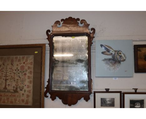 A Chippendale wall mirror 