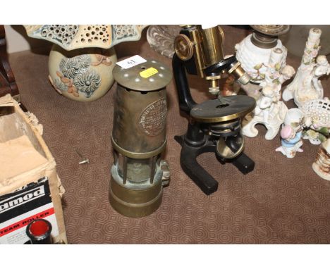 A vintage miners lamp 