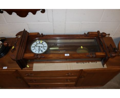 A Vienna style regulator wall clock 