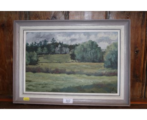 J. Poole, oil on canvas landscape study