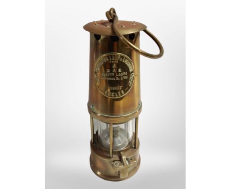 An Eccles type six Protector miner's lamp.