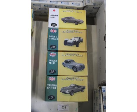 Four new boxed Atlas 1:43 scale model cars 