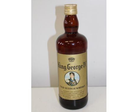 A vintage bottle of King George 1V old scotch whisky 26 2/3 fl ozs 70% proof 
