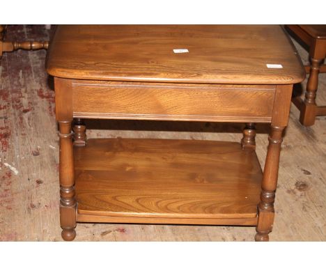 An Ercol side table with drawCollection Only. 67cm x 47cm 