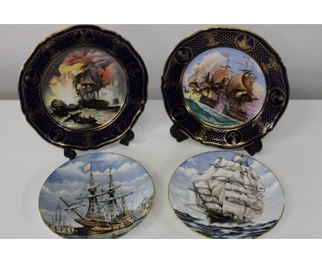 Two Coalport &amp; two Spode collectors plates 