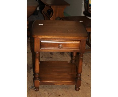 An Ercol side table with drawCollection Only. 48cm x 45cm 